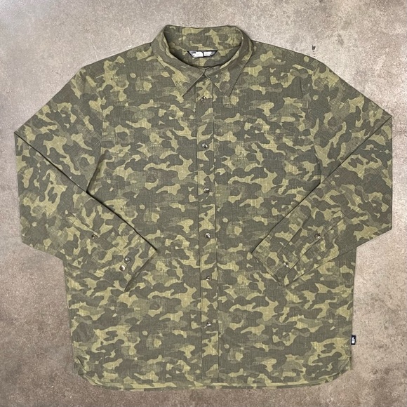 The North Face Other - The North Face Camo Button Up Long Sleeve Shirt
